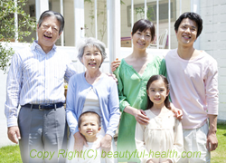 健康で幸せな家族の画像